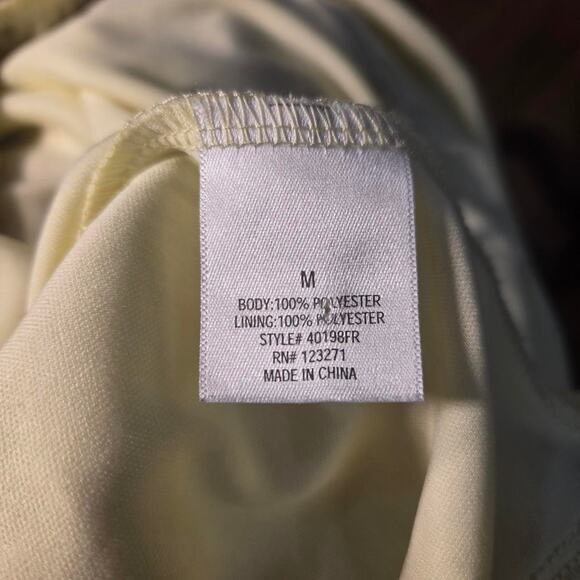 Blue Rain yellow floral print dress size medium - Picture 4 of 7